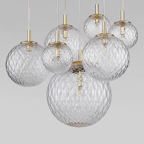 картинка TK Lighting Подвесной светильник со стеклянными плафонами 4608