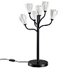 картинка ODEON LIGHT 5090/6T MODERN ODL25 553 черный матовый/белый/фарфор Настольная лампа G4 LED 6*5W GARDI