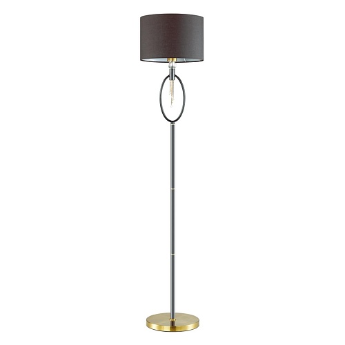 картинка LUMION 4516/1F NEOCLASSI LN26 069 античная латунь, черный Торшер E27 60W 220V SANTIAGO