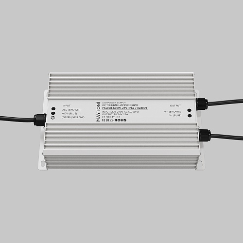 картинка Maytoni Источник напряжения PSL008 24В 600Вт IP67 822009