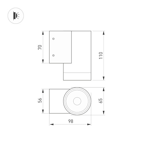 картинка Arlight Светильник настенный  049984(1)