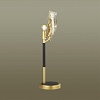 картинка ODEON LIGHT 4870/1T HALL ODL_EX22 000 золотой/чёрный/стекло Настольная лампа E14 1*40W VENTAGLIO