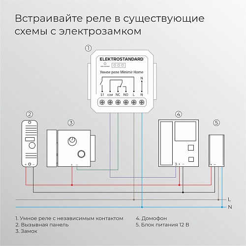картинка Elektrostandard Реле Умный дом с независимым контактом 76010/00