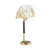 картинка ODEON LIGHT 4870/1T HALL ODL_EX22 000 золотой/чёрный/стекло Настольная лампа E14 1*40W VENTAGLIO