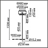картинка LUMION 8043/1F MODERNI LN26 338 черный/серый/бежевый, металл/текстиль/ротанг Торшер Е27 1*60W 220V L