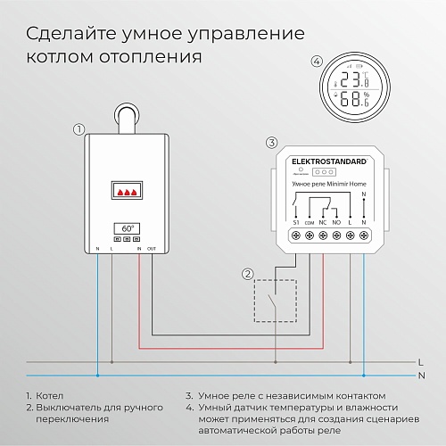 картинка Elektrostandard Реле Умный дом с независимым контактом 76010/00