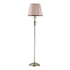 картинка ODEON LIGHT 3390/1F CLASSIC ODL17 649 мат. зол/абажур ткань/хрусталь Торшер E14 40W 220V AURELIA