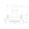 картинка Elektrostandard Светильник встраиваемый City GU10 черный 25055/01