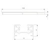 картинка Elektrostandard Однофазный шинопровод белый1м 85079/00