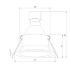 картинка Elektrostandard Светильник встраиваемый Andi GU10 черный 25058/01
