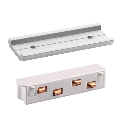 картинка NOVOTECH 135163 SHINO NT23 133 белый Соединитель с токопроводом прямой IP20 48V FLUM