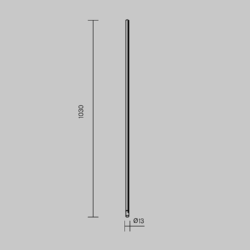 картинка Maytoni Шинопровод Arity 1м вертикальный