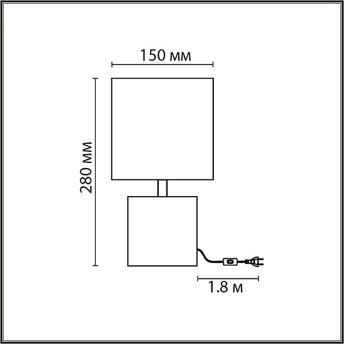 картинка LUMION 8144/1T MODERNI LN26 492 белый, керамика/текстиль Настольная лампа Е27 1*60W 220V TUALA