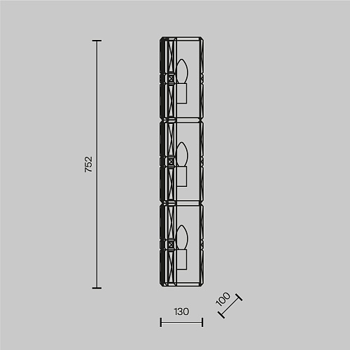 картинка Maytoni Настенный светильник (бра) Грань / Facet E14х3