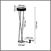 картинка LUMION 8370/30FL LEDIO LN26 304 черный, металл/силикон Торшер LED 30W 3000/4000/6000K 220V ALVA