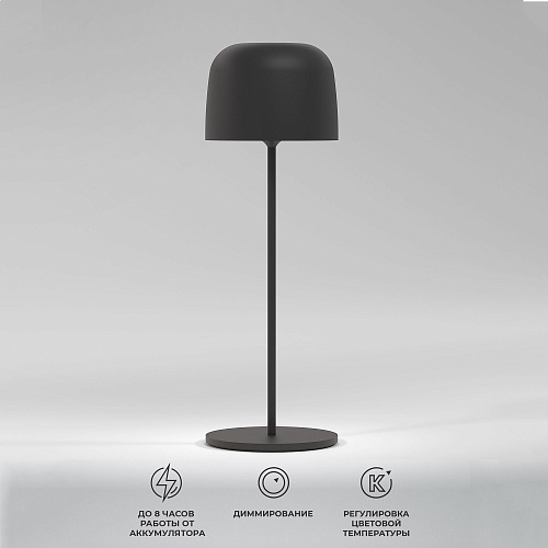 картинка Elektrostandard Компактный светодиодный настольный светильник Bitty чёрный IP54 TL70260