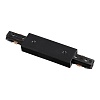картинка NOVOTECH 135005 PORT NT18 255 черный Соединитель с токопроводом для однофазного трехжильного шинопро
