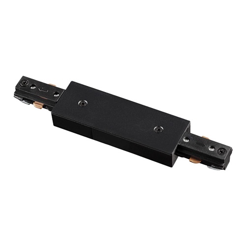 картинка NOVOTECH 135005 PORT NT18 255 черный Соединитель с токопроводом для однофазного трехжильного шинопро