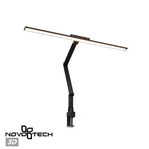 картинка NOVOTECH 359969 LEDO NT26 000 черный Лампа настольная диммируемая полного спектра LED IP20 24W 220V 