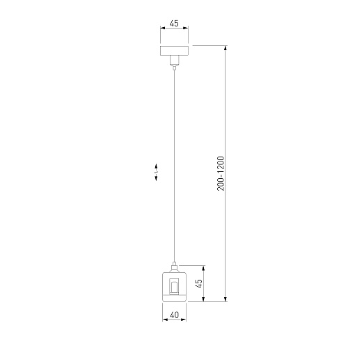 картинка Elektrostandard Esthetic Magnetic Набор для подвеса с коннектором 1210 мм 85157/00