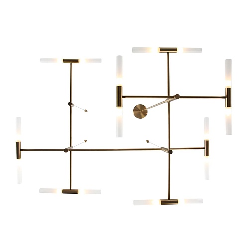 картинка ODEON LIGHT 4306/16 HIGHTECH ODL26 277 светильник бронзовый/акрилл/металл IP20 G9 40W *16 180° 220V 