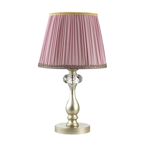 картинка ODEON LIGHT 3393/1T CLASSIC ODL17 649 мат.золото/серебр.патина/хрусталь Настольная лампа E14 40W 220