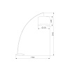 картинка TK Lighting Напольный светильник с тканевым абажуром 5485 Moby Black