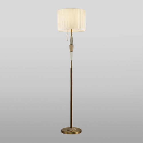 картинка ODEON LIGHT 5403/1FA CLASSIC ODL_EX24 119 бронзовый/светло-коричневый/кремовый/металл/керамика/ткань