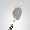 картинка ODEON LIGHT 5432/1F MODERN ODL_EX25 089 золотой(под латунь)/стекло/кисточка/агат Торшер E14 1*40W FI