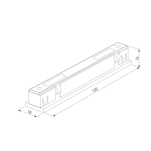 картинка Elektrostandard Titan Line Прямой коннектор титан 85008/00