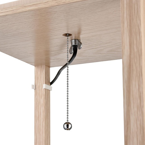 картинка LUMION 8091/1F COMFI LN26 459 дерево/белый, дерево/текстиль Торшер Е27 1*60W 220V PRACTIC