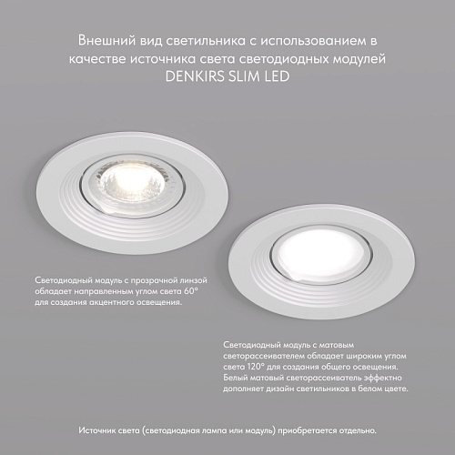 картинка Denkirs Точечный встраиваемый светильник  DK3029-WH