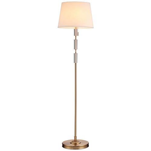 картинка ODEON LIGHT 4894/1F MODERN ODL_EX22 161 бронзовый/белый/абажур ткань Торшер E27 1*60W LONDON