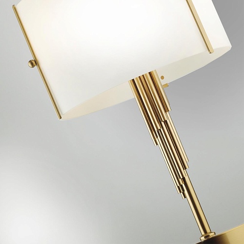 картинка ODEON LIGHT 5415/2T MODERN ODL_EX23 151 бронзовый/белый матовый/металл/стекло Настольная лампа E27 2