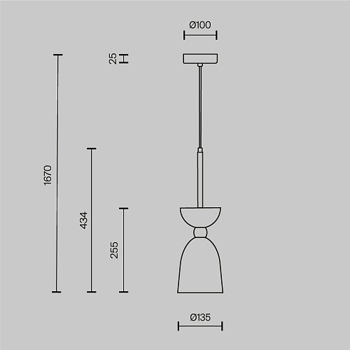 картинка Maytoni Подвесной светильник Клош / Cloches E14х1