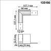 картинка NOVOTECH 135166 SHINO NT23 132 черный Соединитель для низковольтного шинопровода "L-образный" IP20 F
