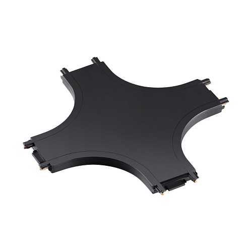 картинка NOVOTECH 135211 SHINO NT23 176 черный Соединитель с токопроводом "X" для низковольтного шинопровода 