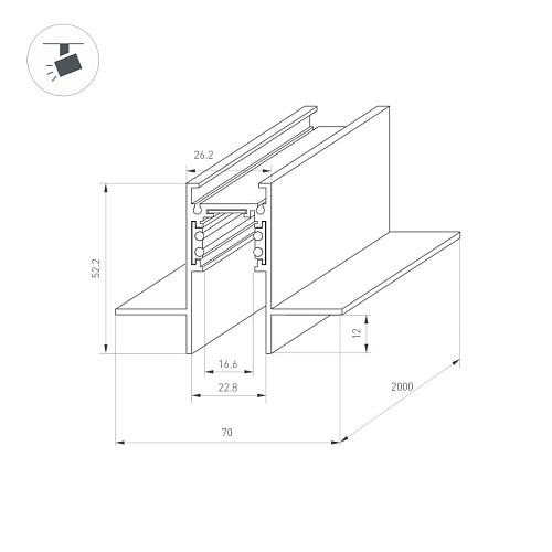 картинка Arlight Шинопровод  035797