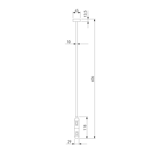 картинка Elektrostandard Esthetic Magnetic Декоративная стойка двойная 606 мм 85150/00
