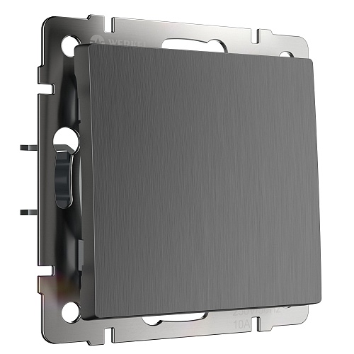 картинка WERKEL Выключатель одноклавишный (графит рифленый) W1110004