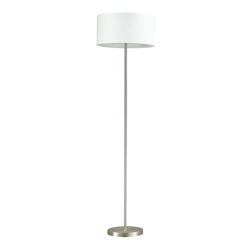картинка LUMION 3745/2F MODERNI LN26 525 никель/белый, металл/текстиль Торшер E27 2*60W 220V NIKKI