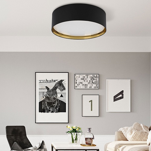 картинка TK Lighting Потолочный светильник 3432 Bilbao Black Gold