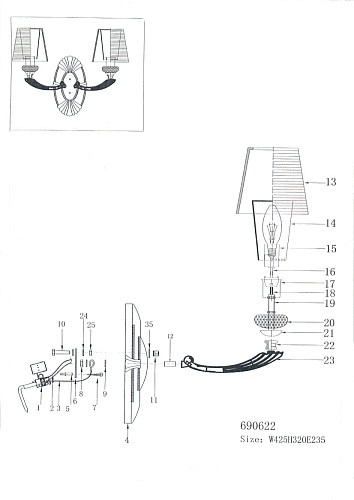 картинка Lightstar Бра Ramo  690622