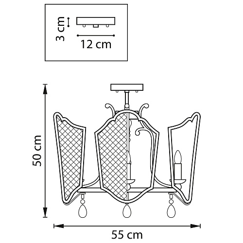 картинка Lightstar Люстра потолочная Castello  744057