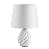 картинка LUMION 8143/1T MODERNI LN26 492 белый, керамика/текстиль Настольная лампа Е27 1*60W 220V KEILA