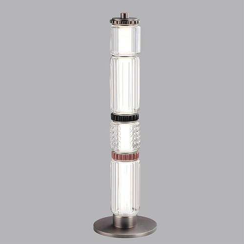 картинка ODEON LIGHT 5456/15TL L-VISION ODL_EX26 045 темный сатин.никель/терракот/черный Настольная лампа LED