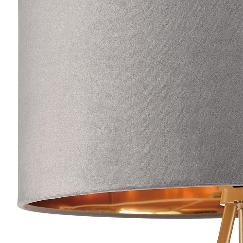 картинка LUMION 8075/1F NEOCLASSI LN26 466 золото/серый, металл/текстиль Торшер E27 1*60W 220V AVIOLA