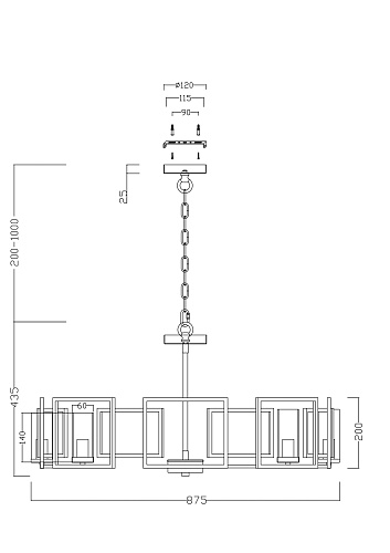 картинка Maytoni Подвесной светильник Боуи / Bowi E14х8