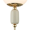 картинка LUMION 6580/1W CLASSI LN26 36 французское золото, серый/белый металл, керамика/стекло Настенный свет