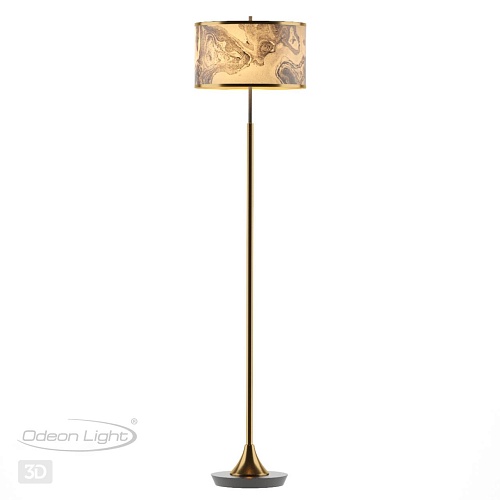 картинка ODEON LIGHT 5064/2F MODERN (В 2-х КОРОБКАХ) ODL24 203 античн.бронза/серо-беж./металл/натур.камен."шп